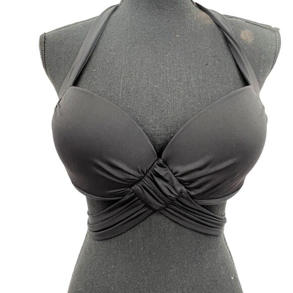 Victoria's‎ Secret Swim Wrap Multiway Bandeau Bikini Top Black Size 34 C - Picture 2 of 6